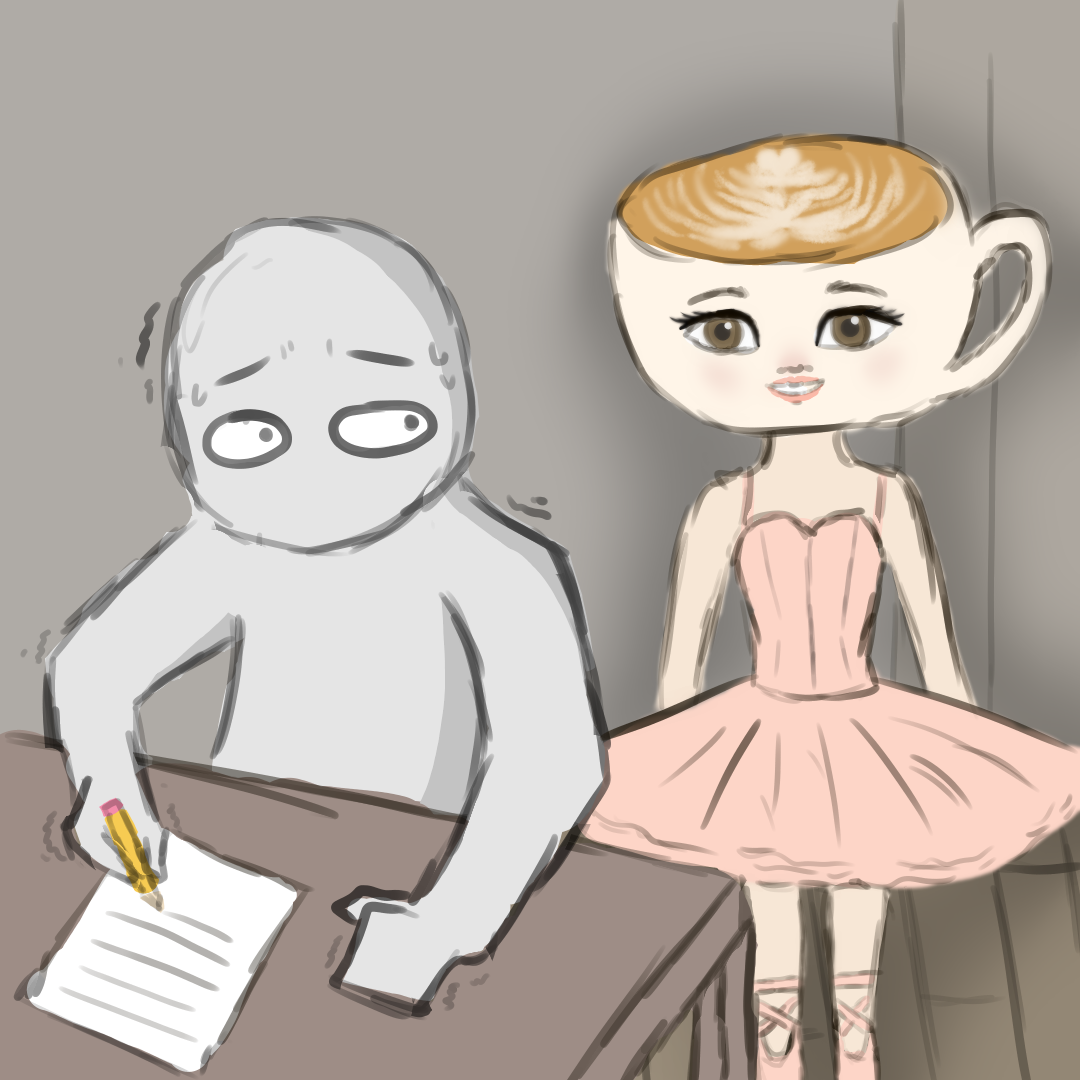 "Your/Name" is terrified by Ballerina Cappuccina