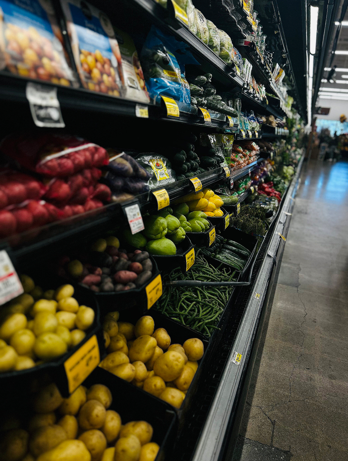 Local Safeway produce aisle.