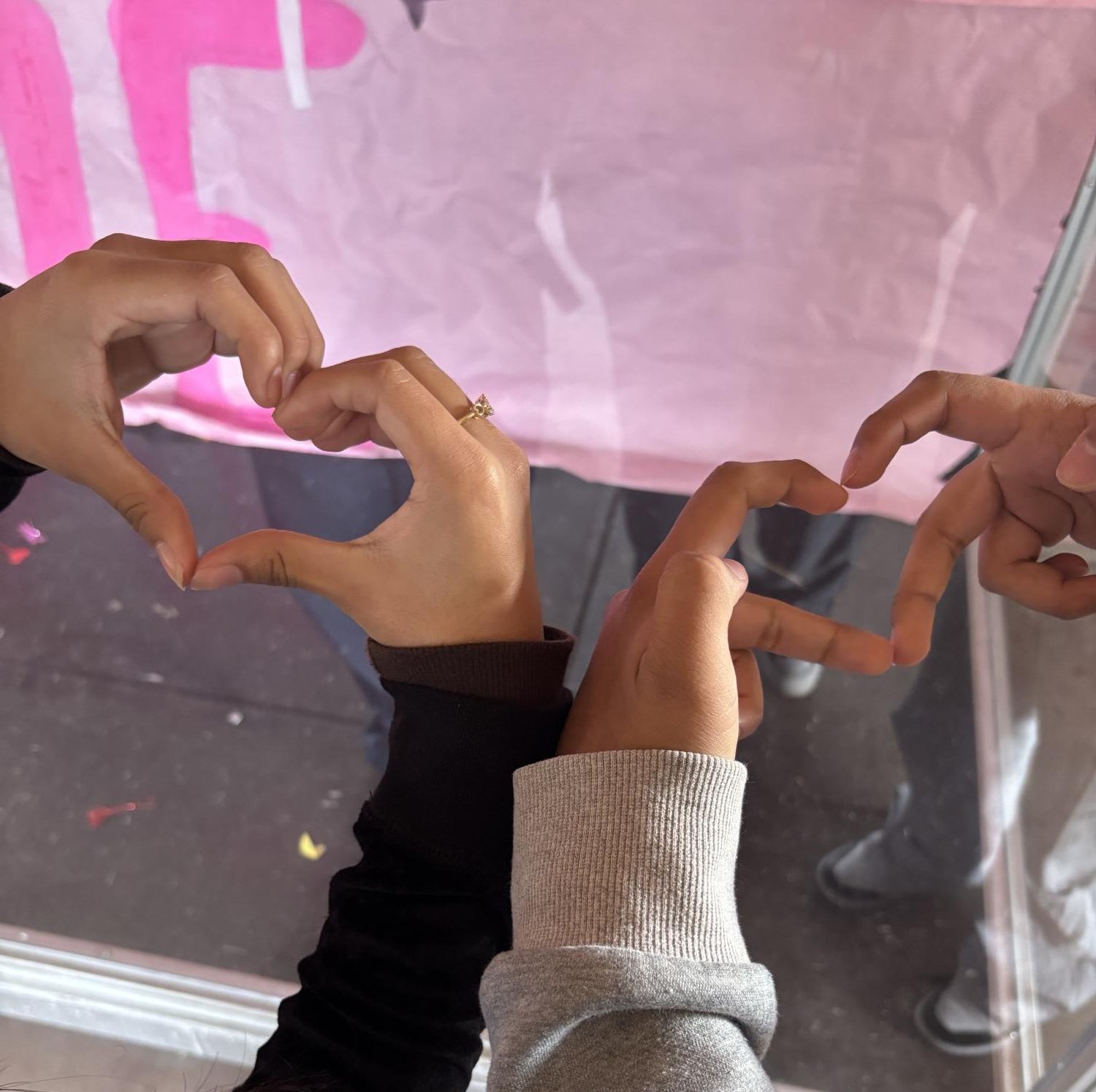 Love can be shared through what's around us.
