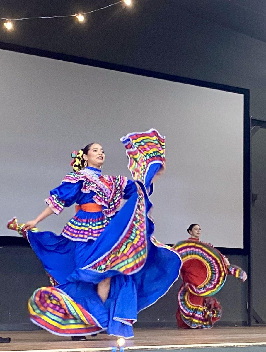 Folklorico Club performs dance routine at Multicultural Night 