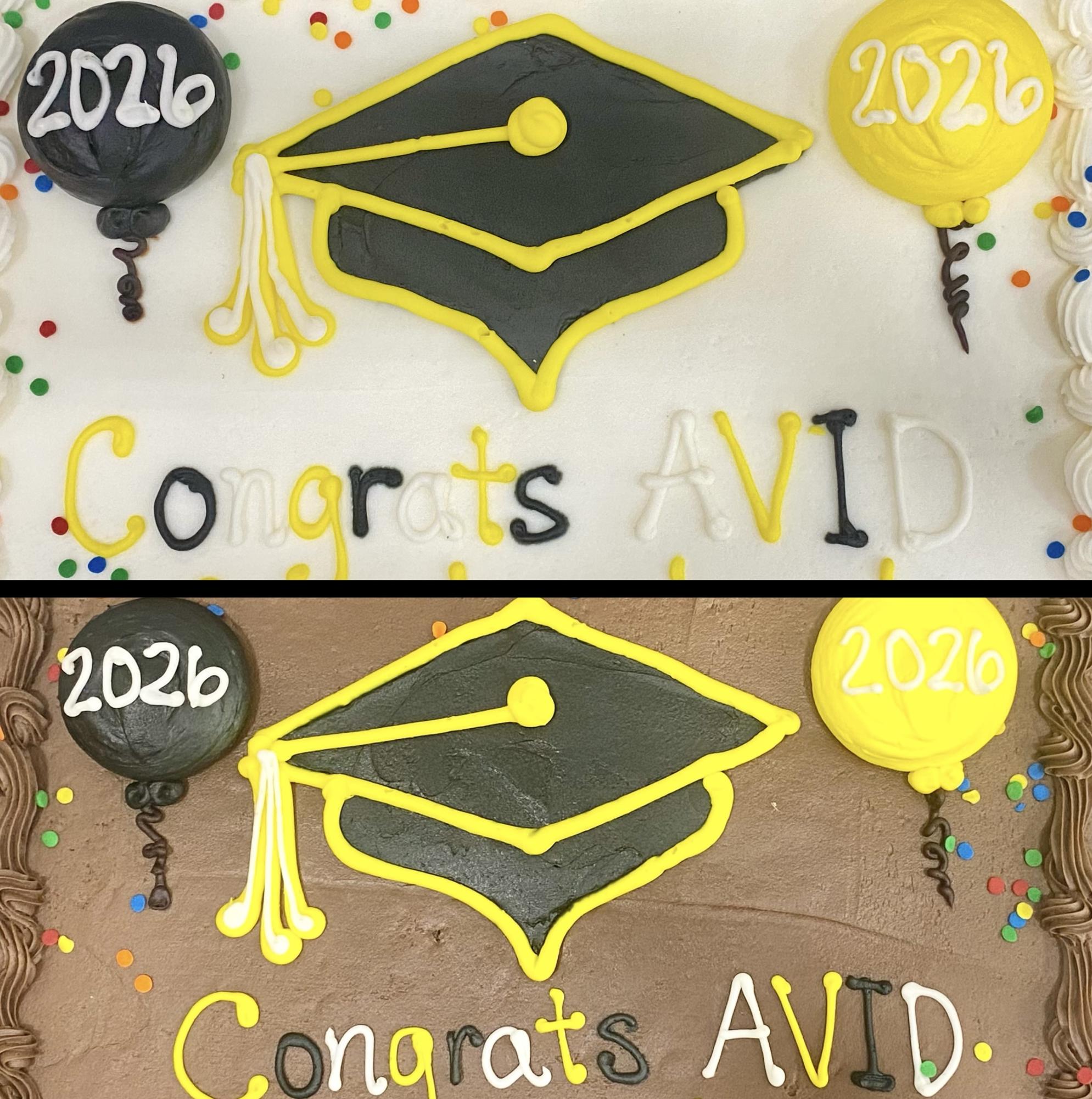 Cake at the Senior Awards Night.